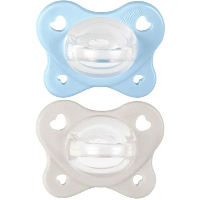 Chicco Dual Soft Succhietto Azzurro 2-6 Mesi 2 Pezzi Chicco Dual Soft Succhietto Azzurro 2-6 Mesi 2 Pezzi
