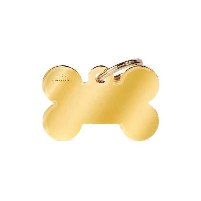 My Family Medaglietta  Big Bone Golden Brass