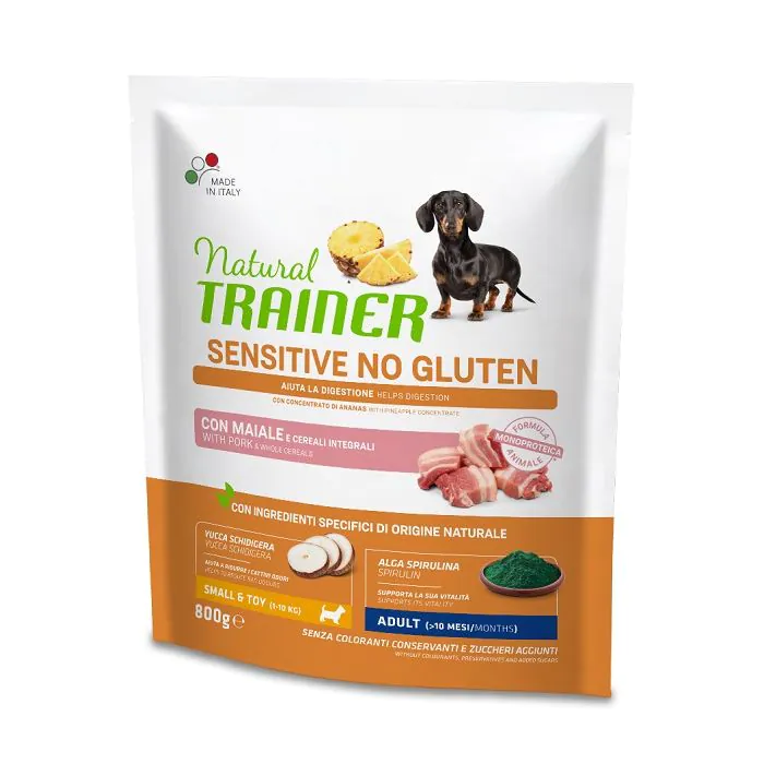 Trainer Cane Natural Sensitive Adulto Mini Maiale 800 Gr Trainer Cane Natural Sensitive Adulto Mini Maiale 800 Gr