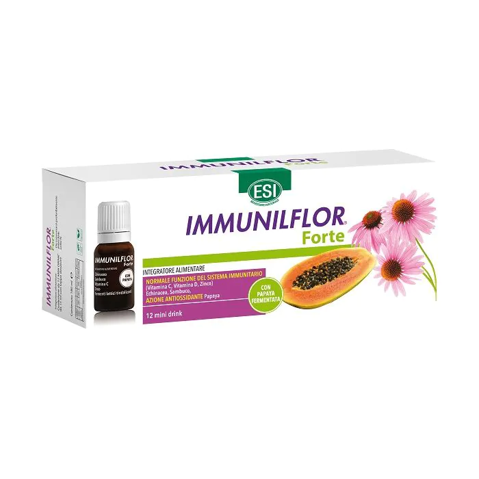 ESI Immunilflor Forte Papaya Sistema Immunitario 12 Mini Drink ESI Immunilflor Forte Papaya Sistema Immunitario 12 Mini Drink