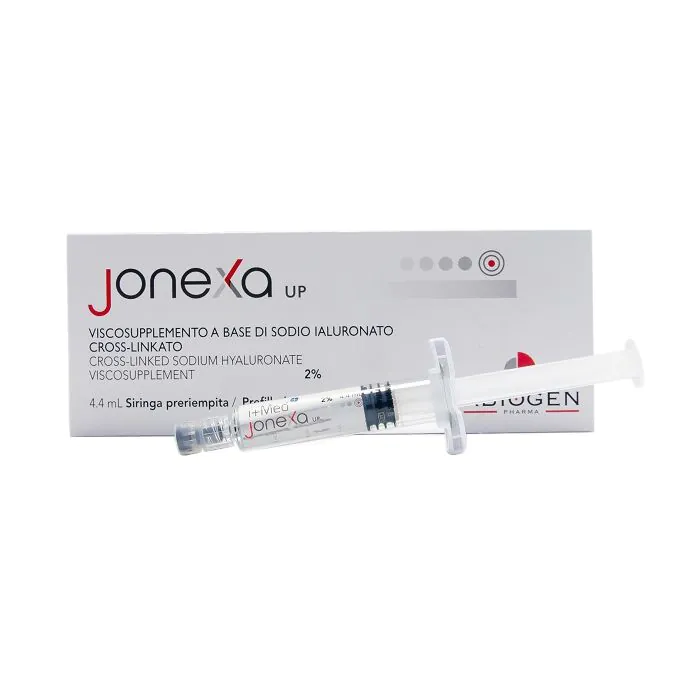 Jonexa up siringa intra-articolare sodio ialuronato cross-linkato 2% 4,4 ml Jonexa up siringa intra-articolare sodio ialuronato cross-linkato 2% 4,4 ml