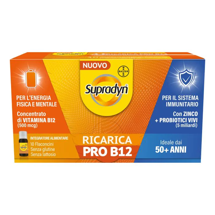 Supradyn Ricarica Pro B12 Integratore Vitamina B12 e Zinco 10