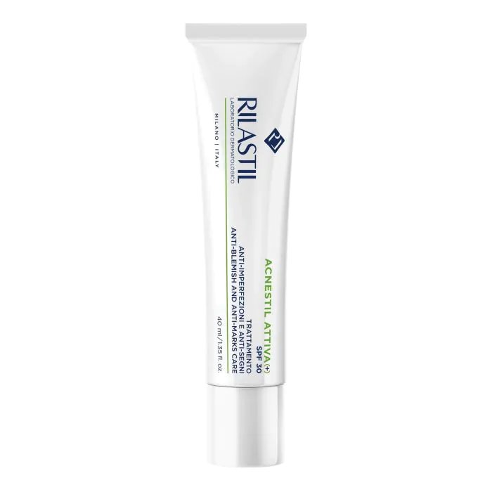 Rilastil Acnestil Attiva+ Crema SPF30 Trattamento Anti-Imperfezioni e Anti-Segni Viso 40 ml