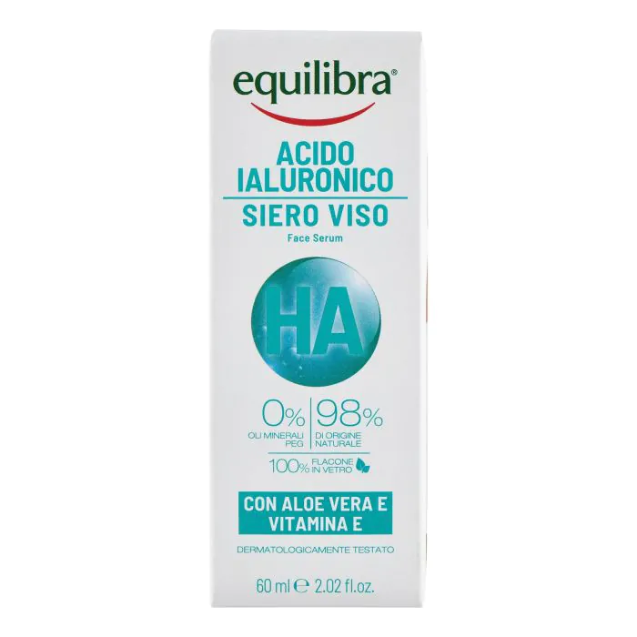 Equilibra Siero Viso Acido Ialuronico Aloe Vera Vitamina E da 60 ml Equilibra Siero Viso Acido Ialuronico Aloe Vera Vitamina E da 60 ml