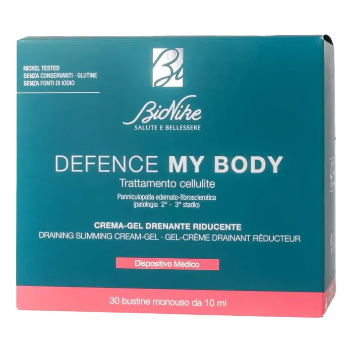Bionike Defence My Body Crema-Gel Drenante Riducente Trattamento Cellulite 30 Bustine Bionike Defence My Body Crema-Gel Drenante Riducente Trattamento Cellulite 30 Bustine