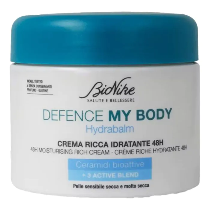 Bionike Defence My Body Hydrabalm Crema Ricca Idratante 48H Pelle Sensibile Secca e Molto Secca 320 ml