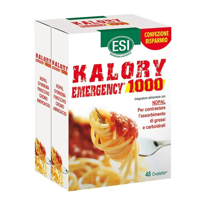 ESI Kalory Emergency 1000 Integratore per Ridurre l'Assorbimento di Calorie 48 Ovalette