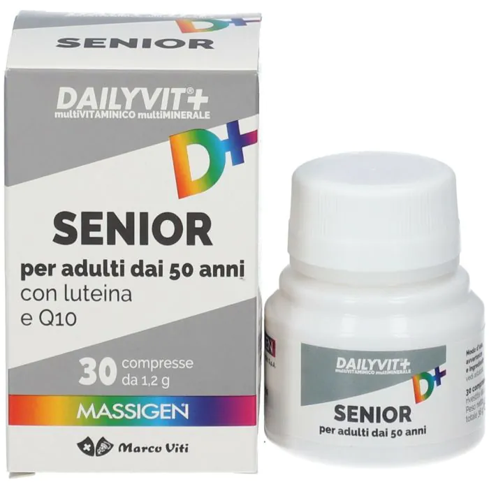 Massigen Dailyvit+ Senior Integratore Multivitaminico E Multiminerale 30 Compresse Massigen Dailyvit+ Senior Integratore Multivitaminico E Multiminerale 30 Compresse