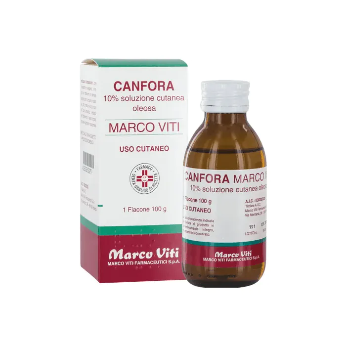 Canfora Marco Viti 10 % Soluzione Oleosa 100 gr Canfora Marco Viti 10 % Soluzione Oleosa 100 gr