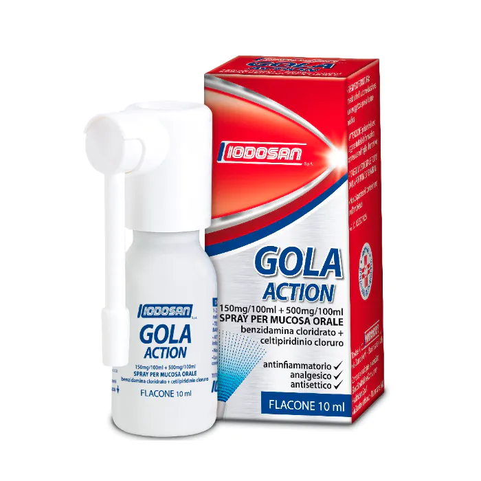 Iodosan Gola Action Spray per Mucosa Orale 10 ml Iodosan Gola Action Spray per Mucosa Orale 10 ml