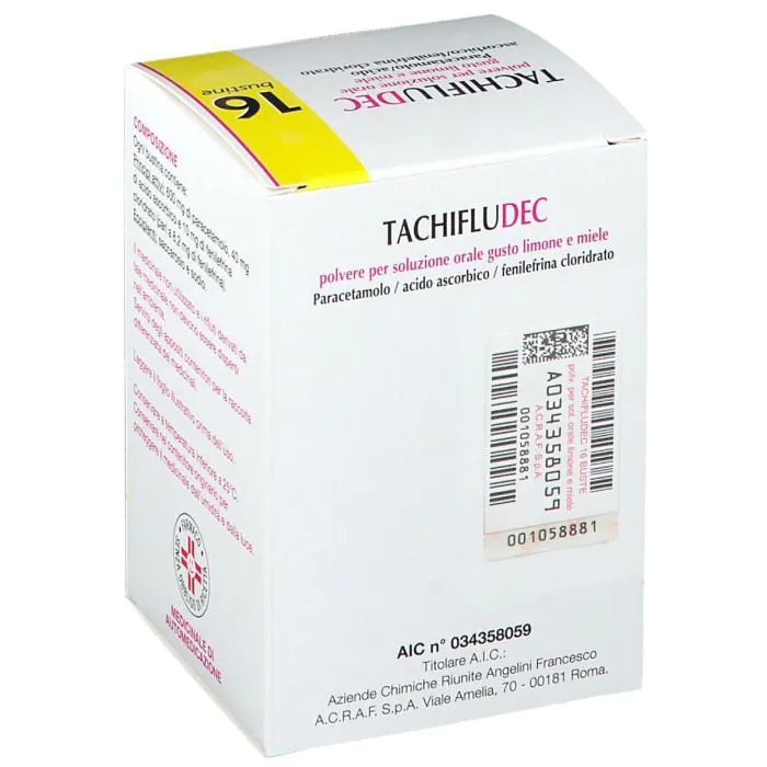 Tachifludec Limone E Miele Polvere Per Soluzione Orale 16 Bustine