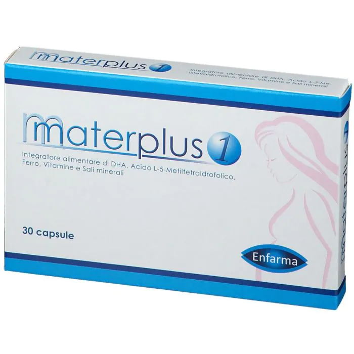 Materplus 1 Integratore Vitamine Sali Minerali 30 Capsule Materplus 1 Integratore Vitamine Sali Minerali 30 Capsule