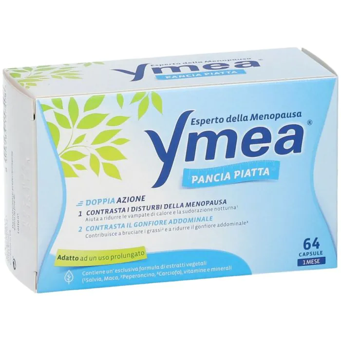 Ymea Pancia Piatta Integratore Menopausa e Controllo Peso 64 Capsule