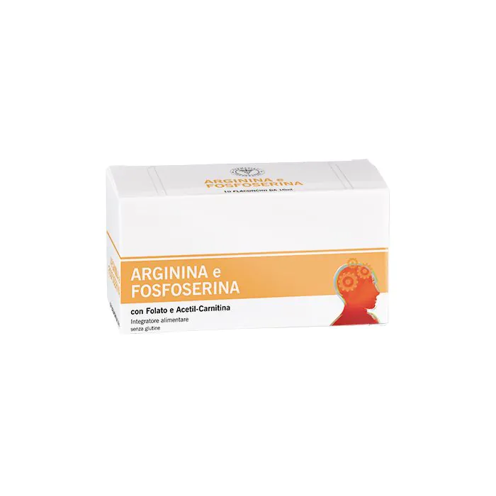 Arginina e fosfoserina integratore per la concentrazione e la memoria 10 flaconi da 10 ml Arginina e fosfoserina integratore per la concentrazione e la memoria 10 flaconi da 10 ml