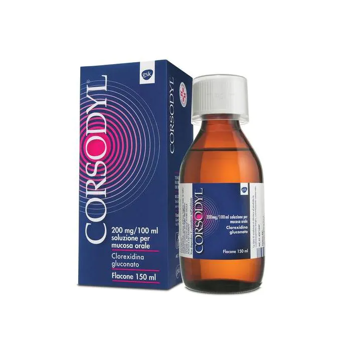 Corsodyl collutorio 150ml 200 mg/100