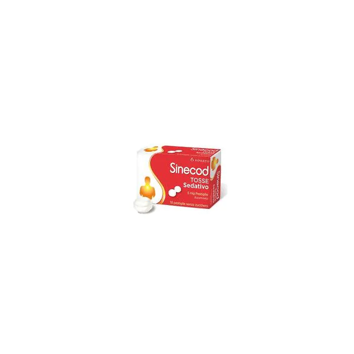Sinecod Tosse Sedativo 18 Pastiglie Senza Zucchero per Tosse Secca 5mg