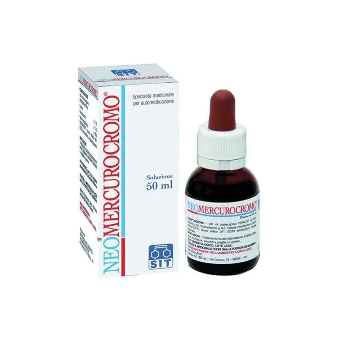 Neomercurocromo soluzione flacone 50ml Neomercurocromo soluzione flacone 50ml