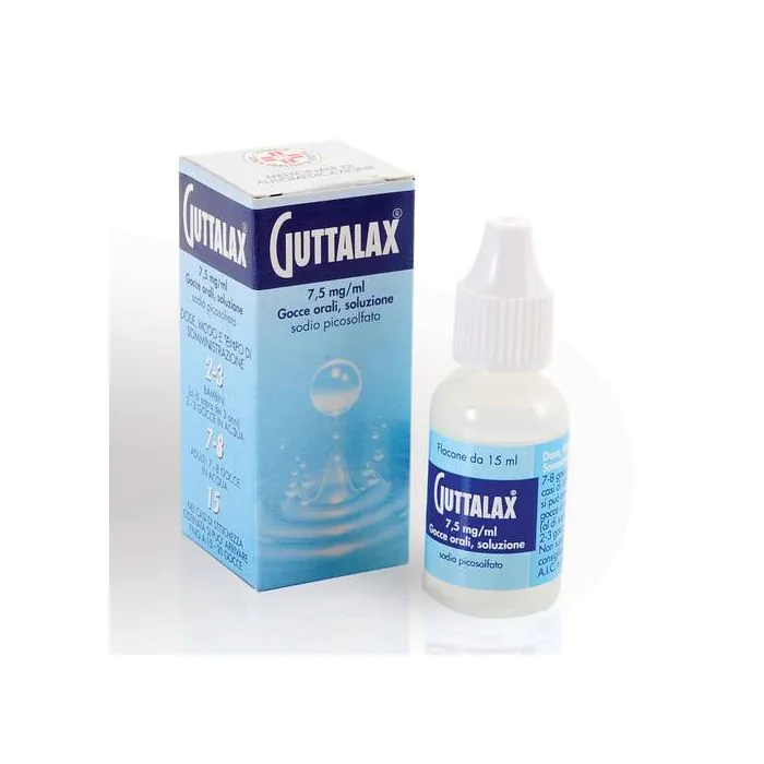Guttalax gocce 15ml 7,5mg/ml Guttalax gocce 15ml 7,5mg/ml