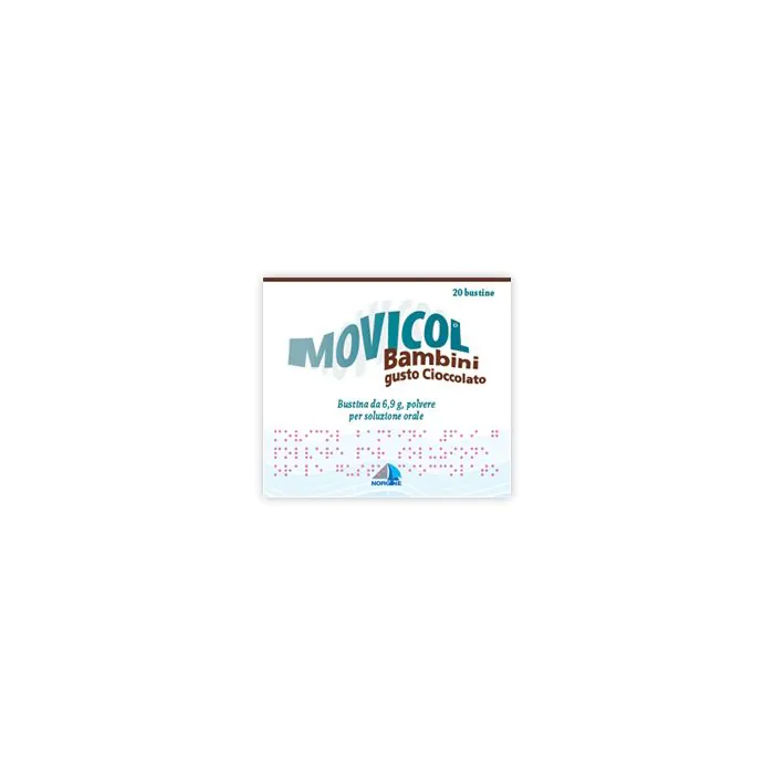 Movicol cioccolato bambini 20 bustine 6,9g