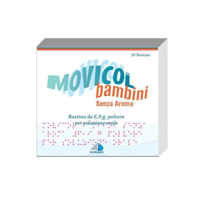 Movicol senza aroma bambini 20 bustine Movicol senza aroma bambini 20 bustine