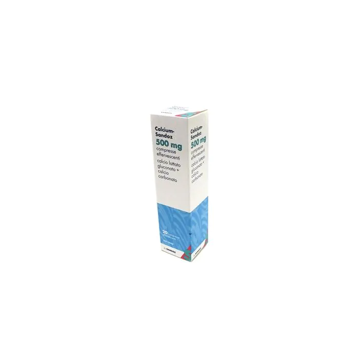 Calcium Sandoz 20compresse Eff 500mg Calcium Sandoz 20compresse Eff 500mg