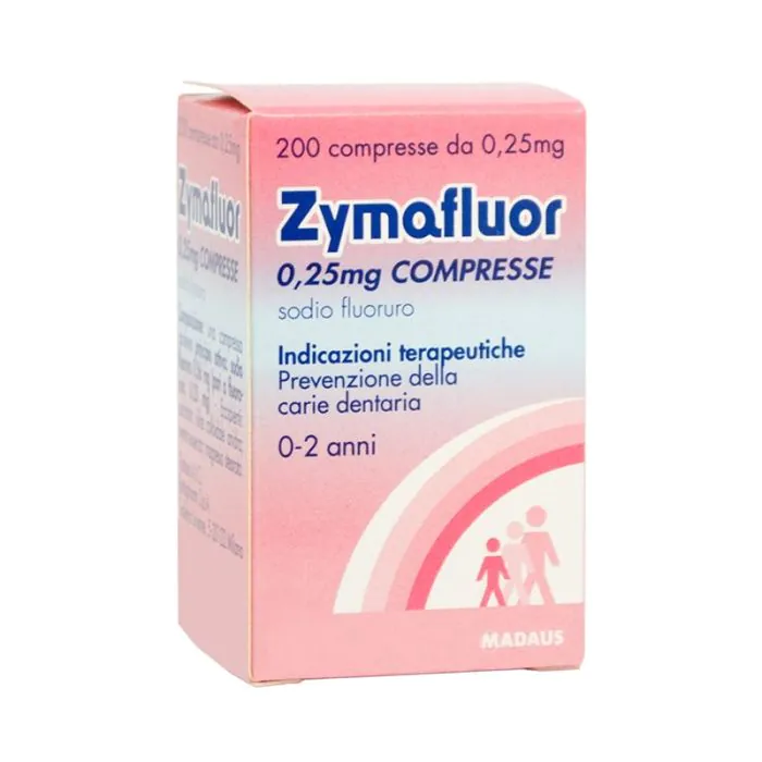 Zymafluor 200compresse 0,25mg