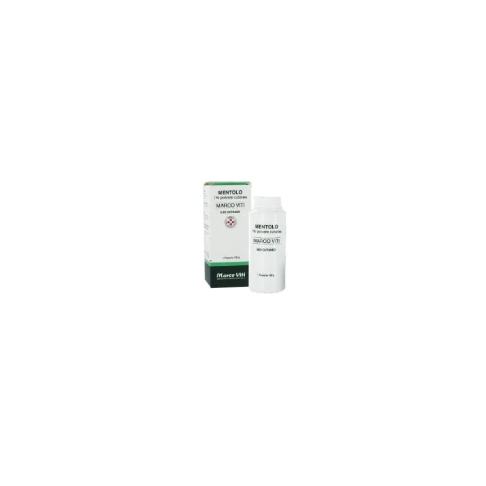 Mentolo 1% mv polvere cutanea flacone 100gr Mentolo 1% mv polvere cutanea flacone 100gr