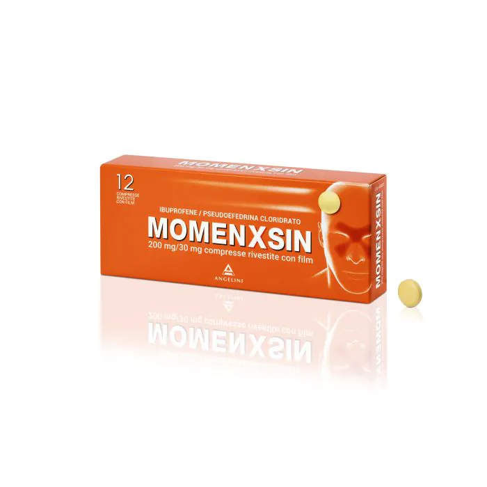 Momenxsin 12 Compresse 200 + 30 mg Momenxsin 12 Compresse 200 + 30 mg