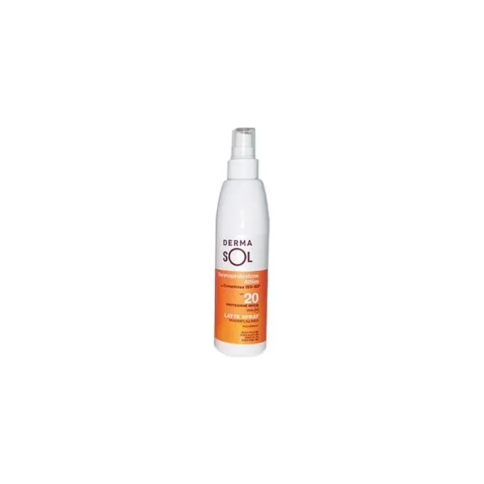 Dermasol latte spray protezione media spf 20 200ml Dermasol latte spray protezione media spf 20 200ml