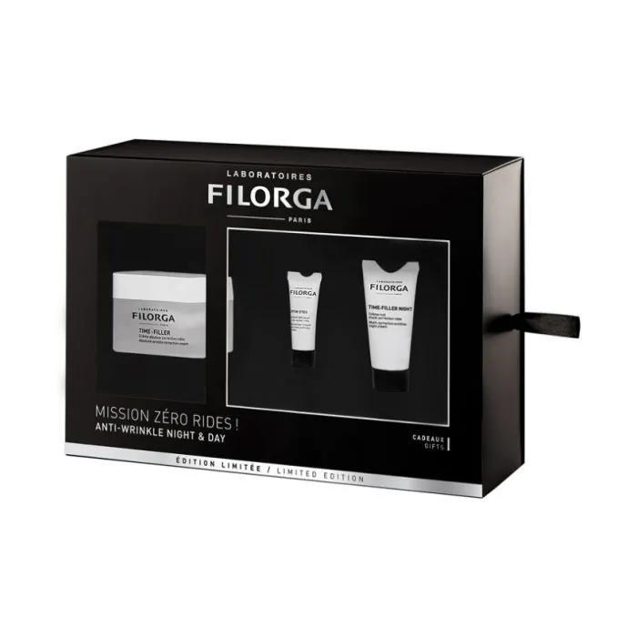 Filorga basic coffret time 2021 - time filler 50 ml - time filler eyes 4 ml - filler night 15 ml 
