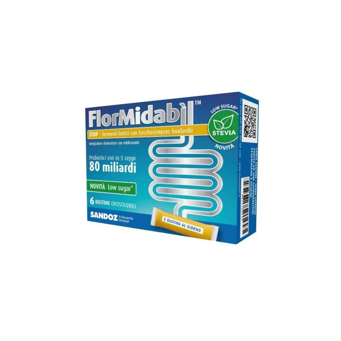 Flormidabil stop 6 bustine con stevia Flormidabil stop 6 bustine con stevia