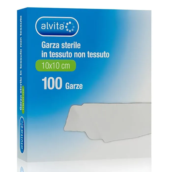 Alvita Garza Sterile 10X10 cm 100 Pezzi Alvita Garza Sterile 10X10 cm 100 Pezzi