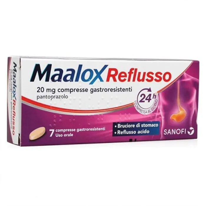 Maalox Reflusso 7compresse 20mg Maalox Reflusso 7compresse 20mg