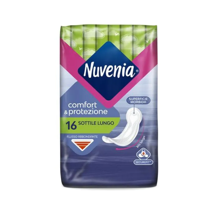 Nuvenia Assorbenti Sottile Super Lungo Anatomico 16 Pezzi Nuvenia Assorbenti Sottile Super Lungo Anatomico 16 Pezzi