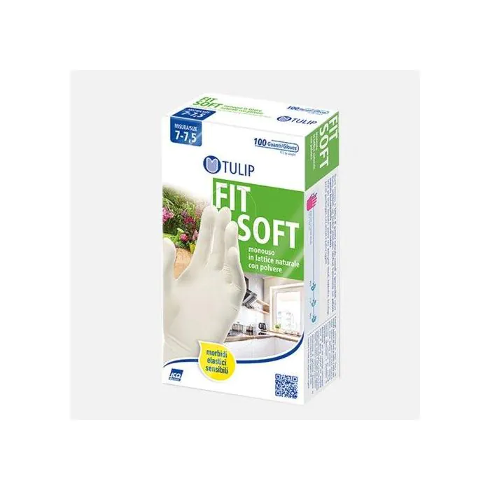 TULIP - Fit Soft - 100 Guanti In Lattice - Misura L TULIP - Fit Soft - 100 Guanti In Lattice - Misura L