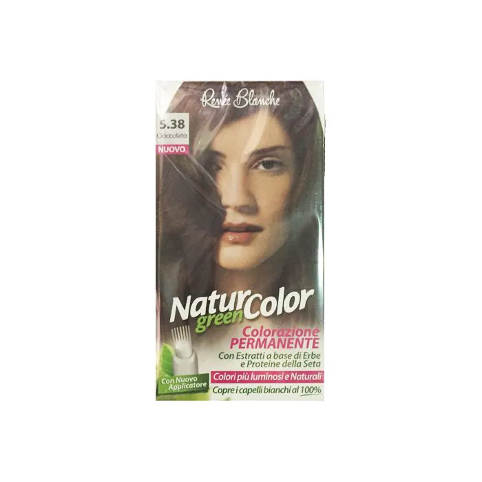 Renee Blanche - Natur Green Color - tintura per capelli N. 5.38 cioccolato Renee Blanche - Natur Green Color - tintura per capelli N. 5.38 cioccolato
