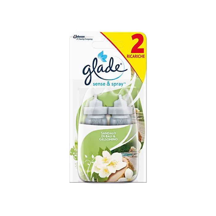 Glade Sense & Spray Profumatore Per Ambienti – Confezione Base Con Diffusore E 3 Ricariche + 2 Ricariche Doppie (Relaxing Zen E Saldalo Di Bali)