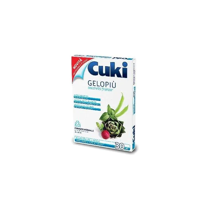 CUKI - Gelopiù - 30 Sacchetti Freezer Formato Piccolo 18x28 Cm CUKI - Gelopiù - 30 Sacchetti Freezer Formato Piccolo 18x28 Cm