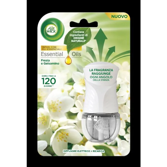 AIR WICK - Fresia & Gelsomino - Diffusore Elettrico + Ricarica 19 Ml