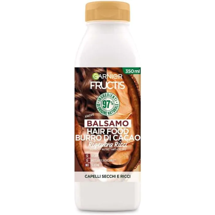 Fructis - Hair Food Burro di cacao - Balsamo rigenera ricci 350 Ml Fructis - Hair Food Burro di cacao - Balsamo rigenera ricci 350 Ml