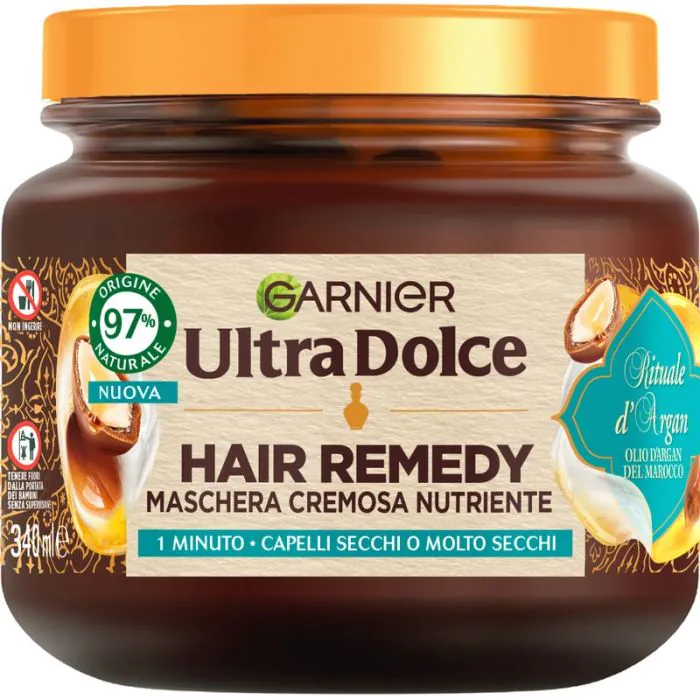 GARNIER - Ultra Dolce Hair Remedy Rituale d'Argan - maschera nutriente 340 ml
