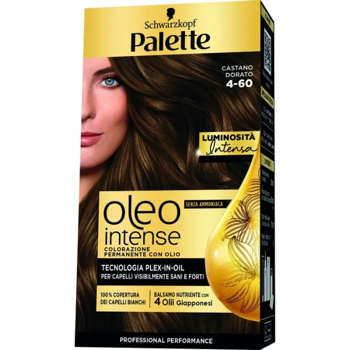 PALETTE - Oleo Intense - Colorazione Permanente Con Olio N.4-60 Castano Dorato PALETTE - Oleo Intense - Colorazione Permanente Con Olio N.4-60 Castano Dorato