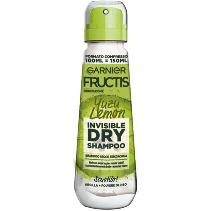GARNIER - Fructis Yuzu Lemon Invisible Dry Shampoo - Shampoo Secco 100 Ml GARNIER - Fructis Yuzu Lemon Invisible Dry Shampoo - Shampoo Secco 100 Ml