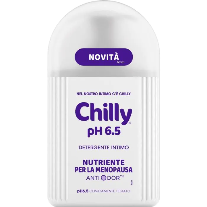Chilly Detergente Intimo Nutriente Per Menopausa Ph 6.5 200 ml Chilly Detergente Intimo Nutriente Per Menopausa Ph 6.5 200 ml
