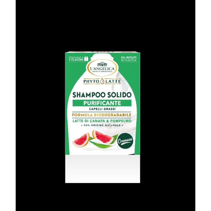 L'Angelica - Phytolatte Purificante - Shampoo Solido Per Capelli Grassi 60 G L'Angelica - Phytolatte Purificante - Shampoo Solido Per Capelli Grassi 60 G