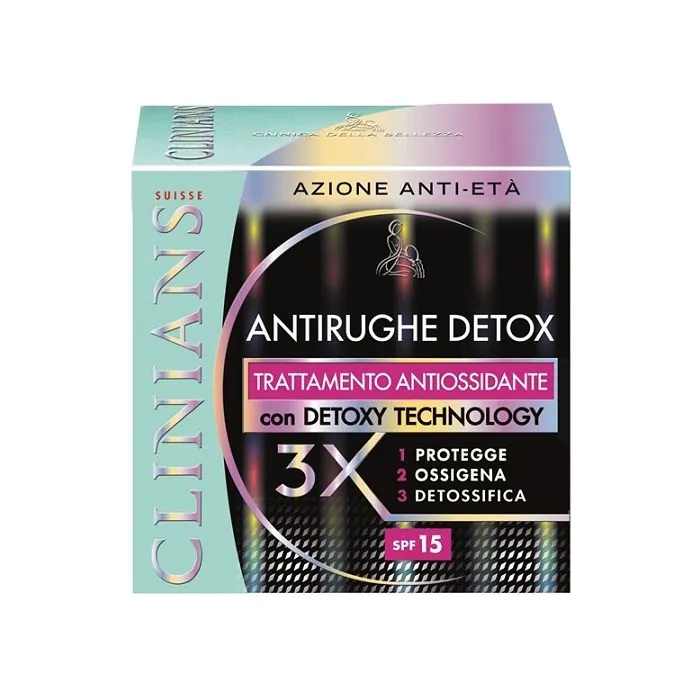 Clinians - crema antirughe detox - trattamento antiossidante - 50 ml Clinians - crema antirughe detox - trattamento antiossidante - 50 ml