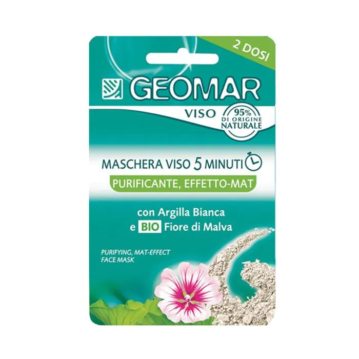 Geomar - Pure Skin - Maschera Viso Purificante e Opacizzante 2 dosi Geomar - Pure Skin - Maschera Viso Purificante e Opacizzante 2 dosi