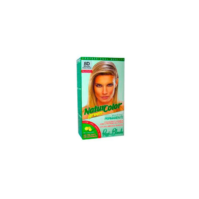 Renee Blanche - tinta per capelli colorazione permanente naturale natur color green8 d biondo chiaro dorato