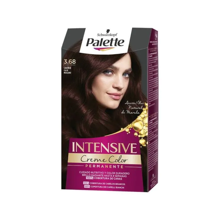 PALETTE - Intensive creme color - Tinta per capelli permanente n. 3.68 mogano PALETTE - Intensive creme color - Tinta per capelli permanente n. 3.68 mogano