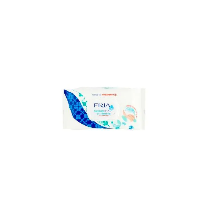 Fria - Milleusipiù - 48 Salviette Igienizzanti con Antibatterico Fria - Milleusipiù - 48 Salviette Igienizzanti con Antibatterico